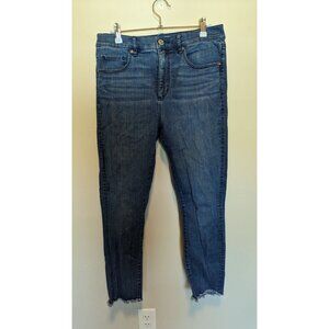 Classic Loft High-Waist Ankle Skinny Jeans Raw hem 28/6